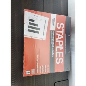 STAPLES‎ LIGHT WEIGHT SHEET PROTECTORS 200 Sheets